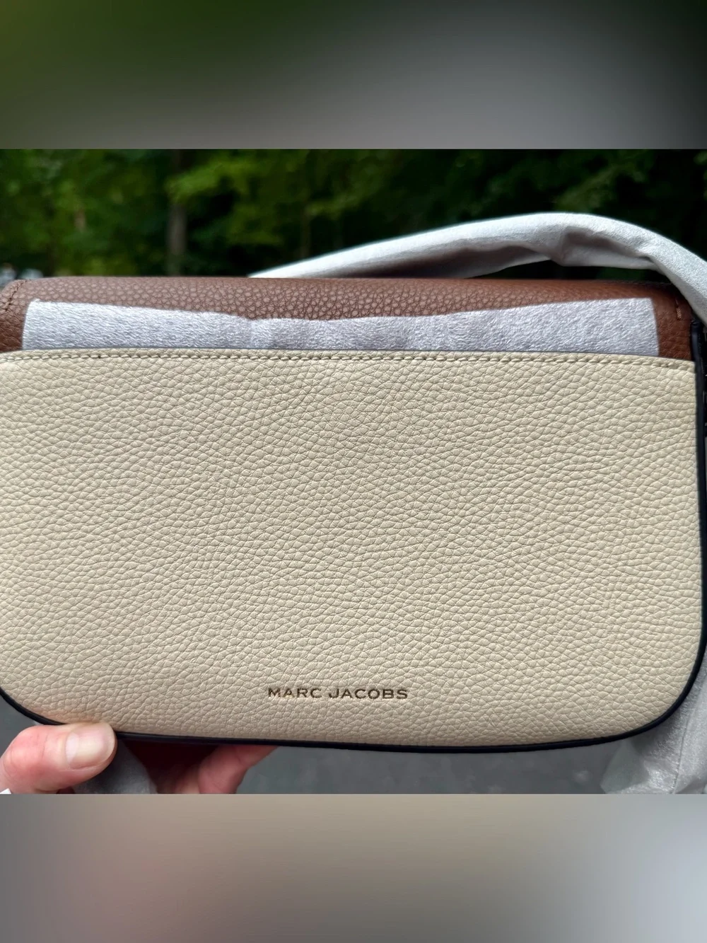 Marc Jacobs “the bold” the saddle Pebbled Leather Crossbody